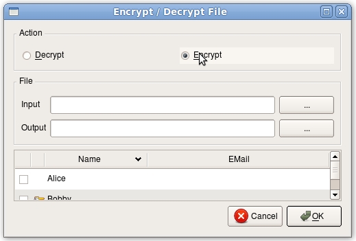 choose encrypt