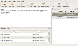 gpg4usb 0.2.5 - PGP/MIME (Linux)